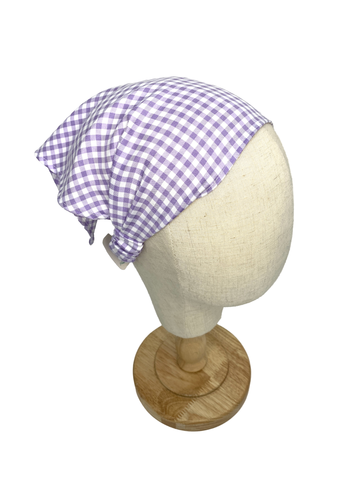 Claire's Purple Gingham Head Scarf One Size