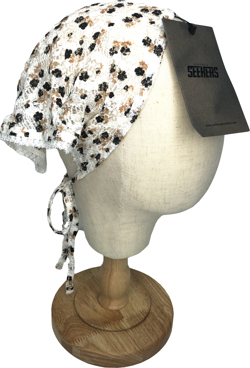 Sisters & Seekers White Escape Headband In Floral One Size