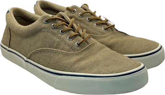 sperry Brown Canvas Trainers UK 10 EU 44 👞
