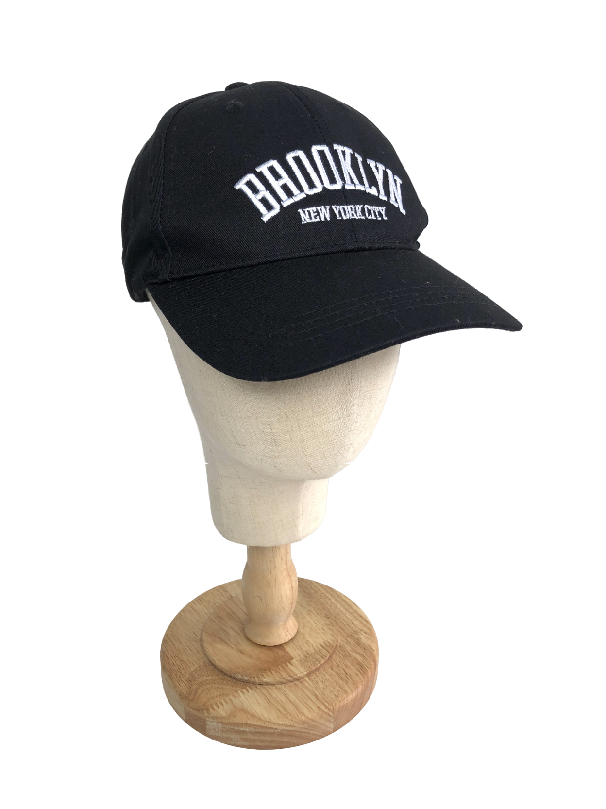 New Look Black Brooklyn Baseball Cap One Size