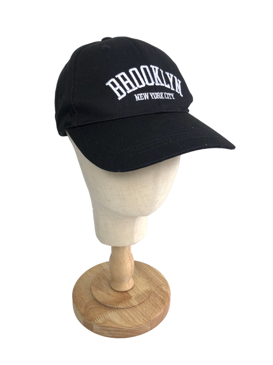 New Look Black Brooklyn Baseball Cap One Size