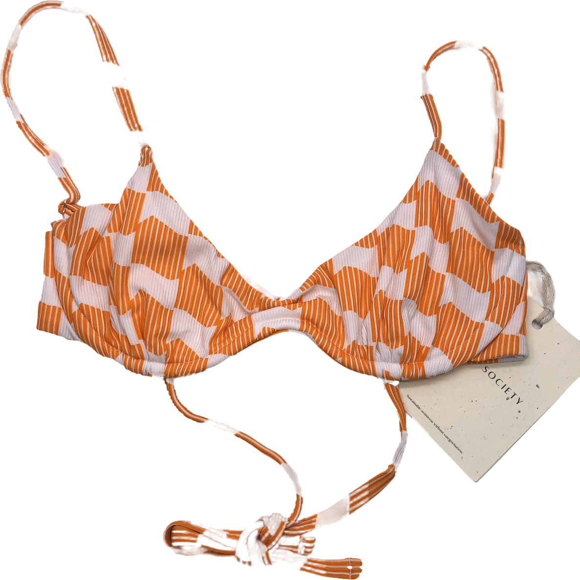 Swim Society Orange Laura Bikini UK 6