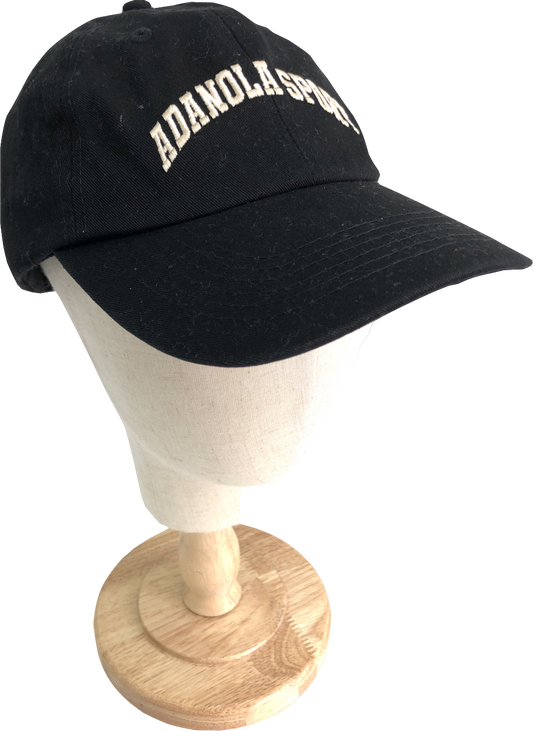 Adanola Black Sports Cap One Size