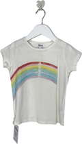 Bonpoint White Rainbow Logo T Shirt 4 Years