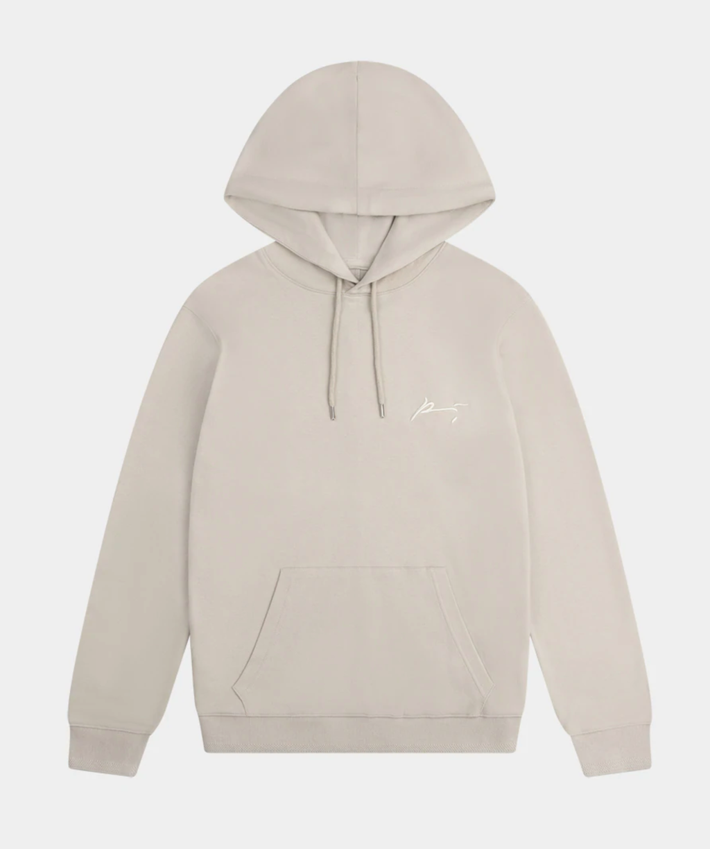 Prevu Grey Signature Core Embroidered Hoodie UK S
