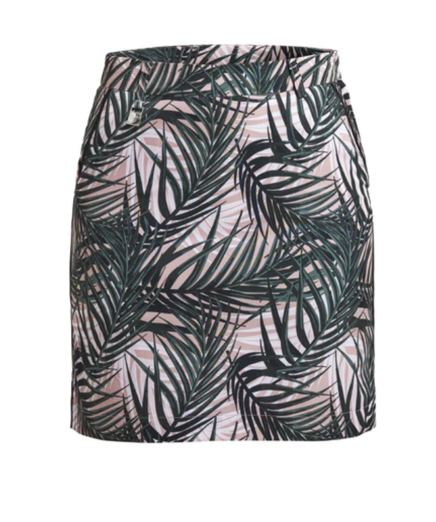 Rohnisch pink palm pattern skort UK W36