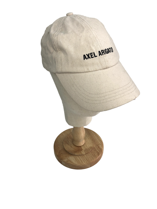 AXEL ARIGATO Beige Embroidered Cap One Size