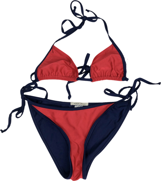 Aubin & Wills Red Triangle Bikini (s) And String Briefs (m) UK S/M