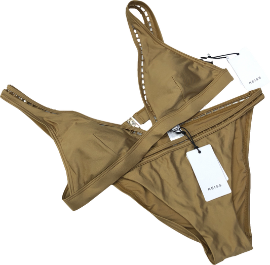 REISS Bronze Maggiore Bikini set  - bottoms UK M, Top UK L