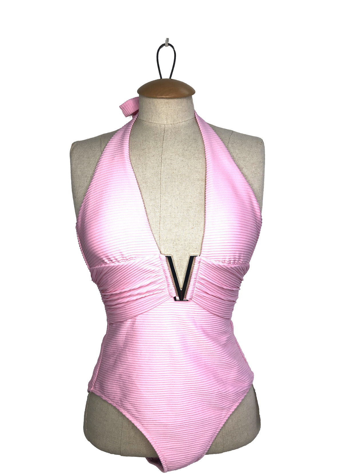 Heidi Klein Sicily V-bar One Piece In Pink UK XS