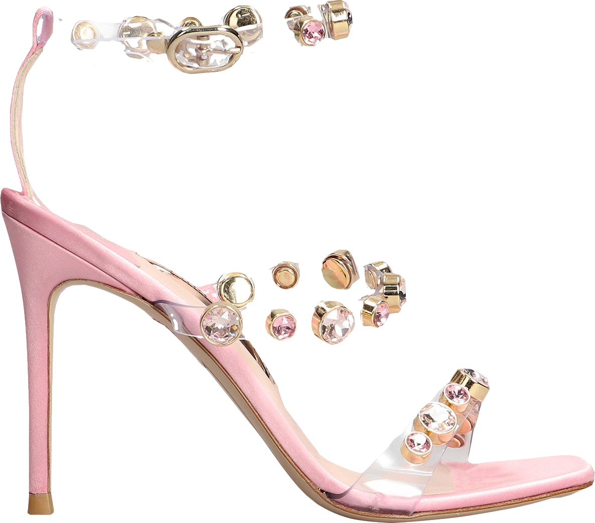 Sophia Webster Rose Pink crystal embellished  Heeled Sandals BNIB UK 5 EU 38 👠