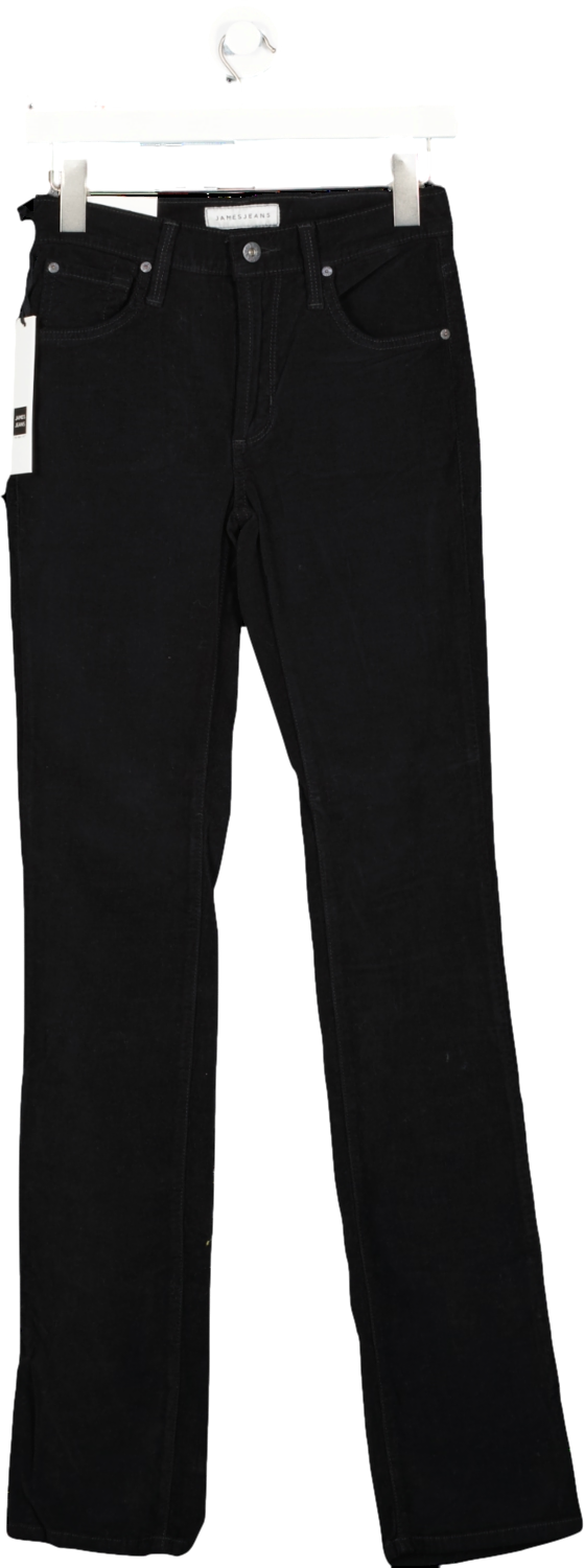James Jeans Black High Rise Straight Leg Cord Jeans BNWT W25