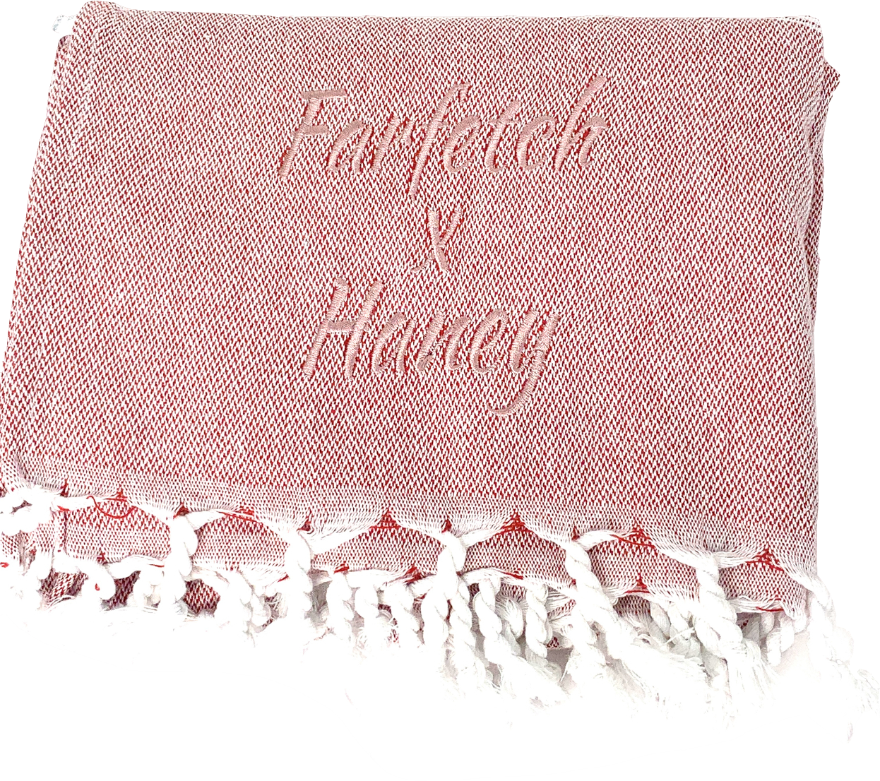 farefetch Red 100% Cotton Blanket One Size