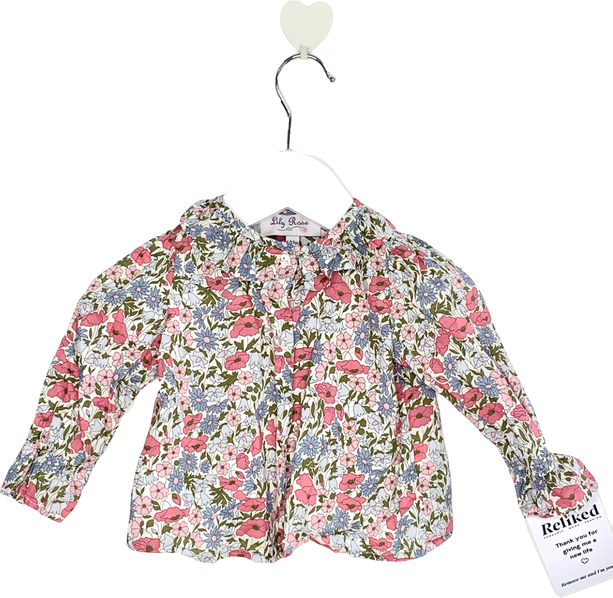 lily rose Multicoloured Floral Button Up Top 6-9 Months