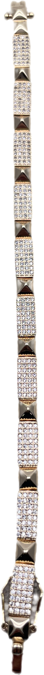 lili claspe Metallic Gold / Pave Bracelet