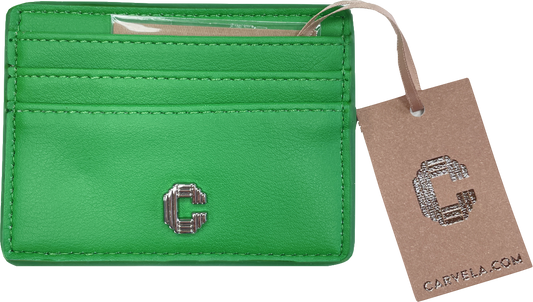 Carvela Green Vegan Leather Credit Card Holder One Size