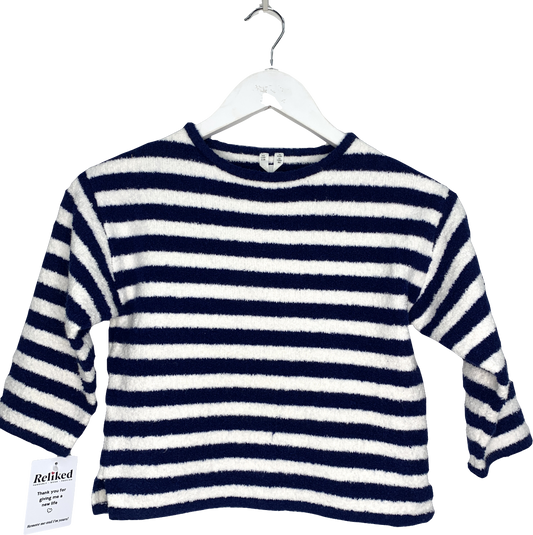 Arket Blue Fluffy Knit Relaxed Sweater 2-4 Years 4 Years