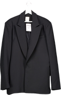 BITE LONDON Black Classic Organic Wool Blazer UK 8