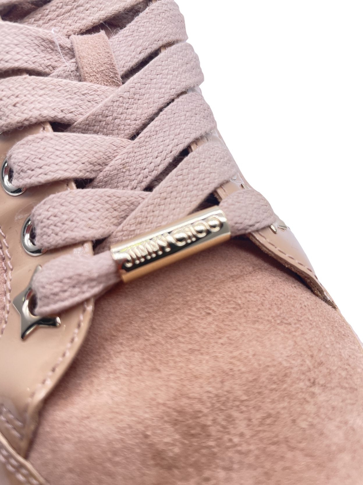 Jimmy Choo Beige Patent & Suede  Miami Sneakers UK 4 EU 37 👠