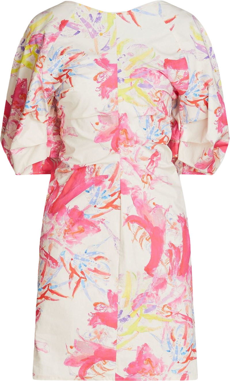 Remain Birger Christensen Multicoloured Amilia Ruched Mini Dress BNWT UK 8