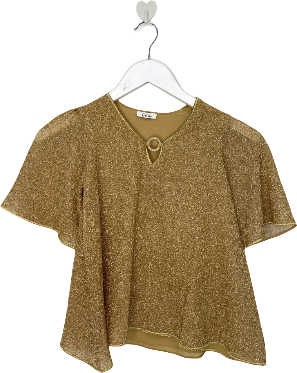 Oséree Metallic Glitter V Neck Cover Up Dress 2-4 Years