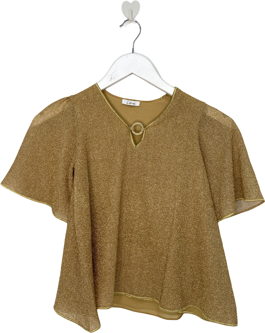 Oséree Metallic Glitter V Neck Cover Up Dress 2-4 Years