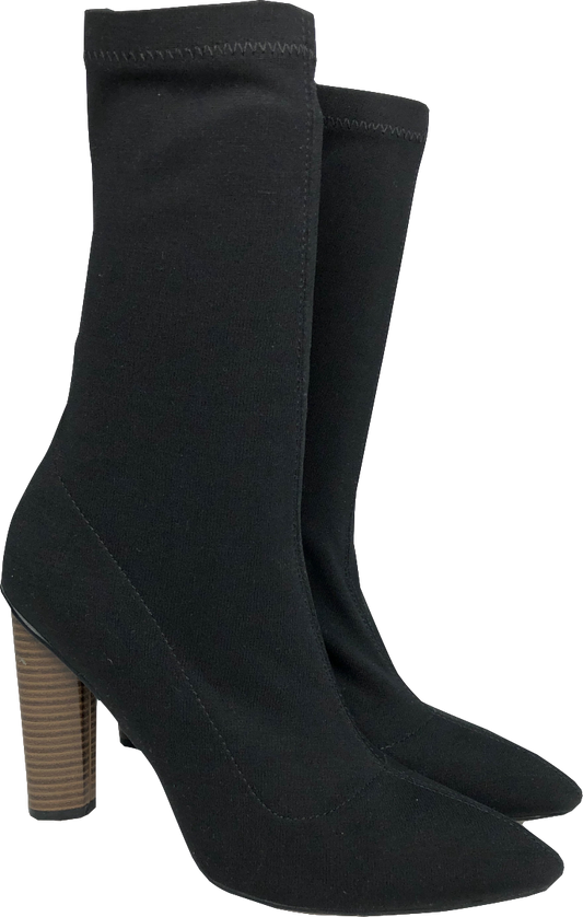 Lola Shoetique Black Ankle Sock Boots UK 4.5 EU 37.5 👠