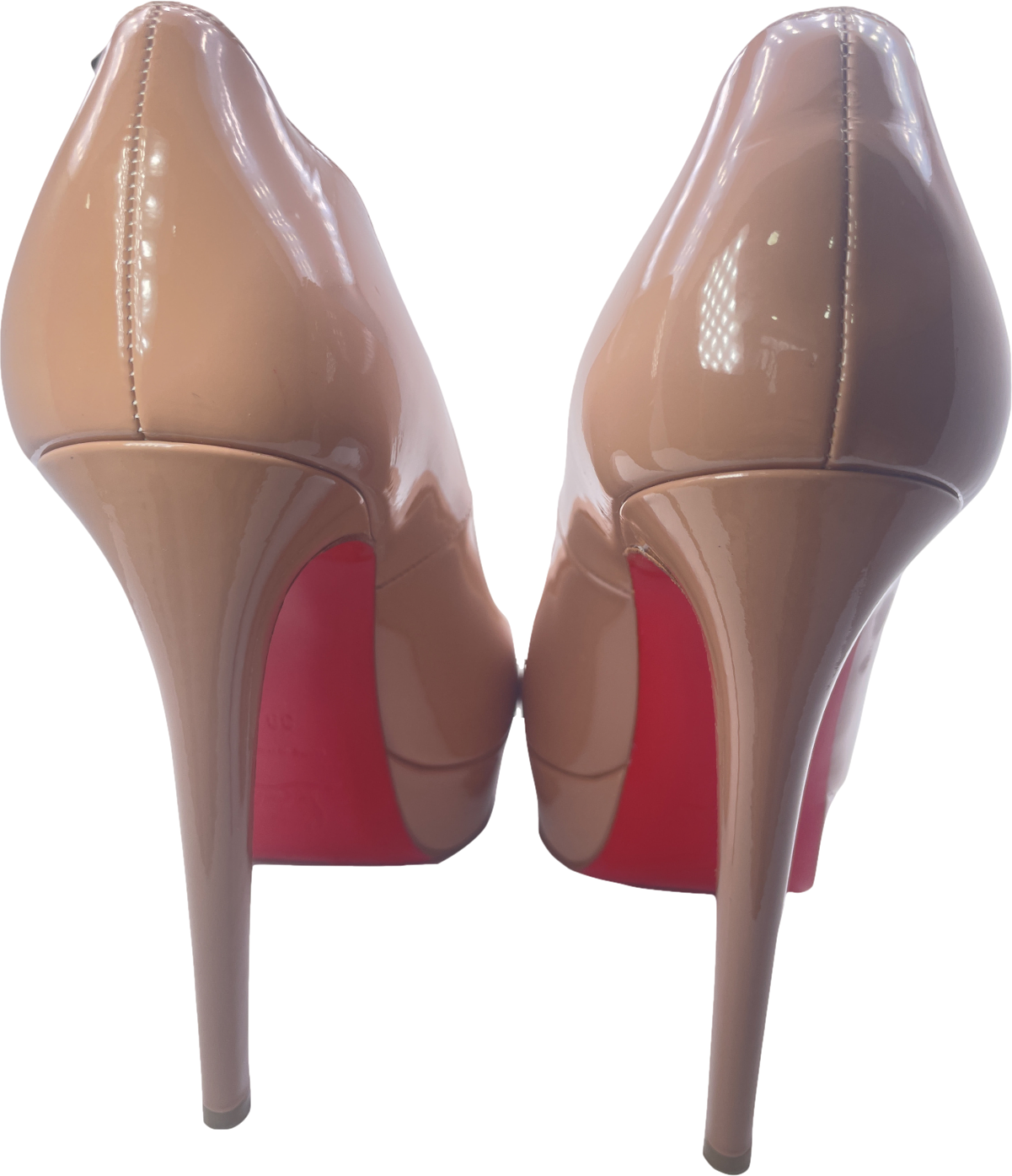 Christian Louboutin Bianca Nude Patent Leather 140mm Pumps UK 6 EU 39 👠