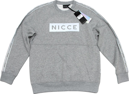 NICCE Grey Marl Sweatshirt With Pockets UK S