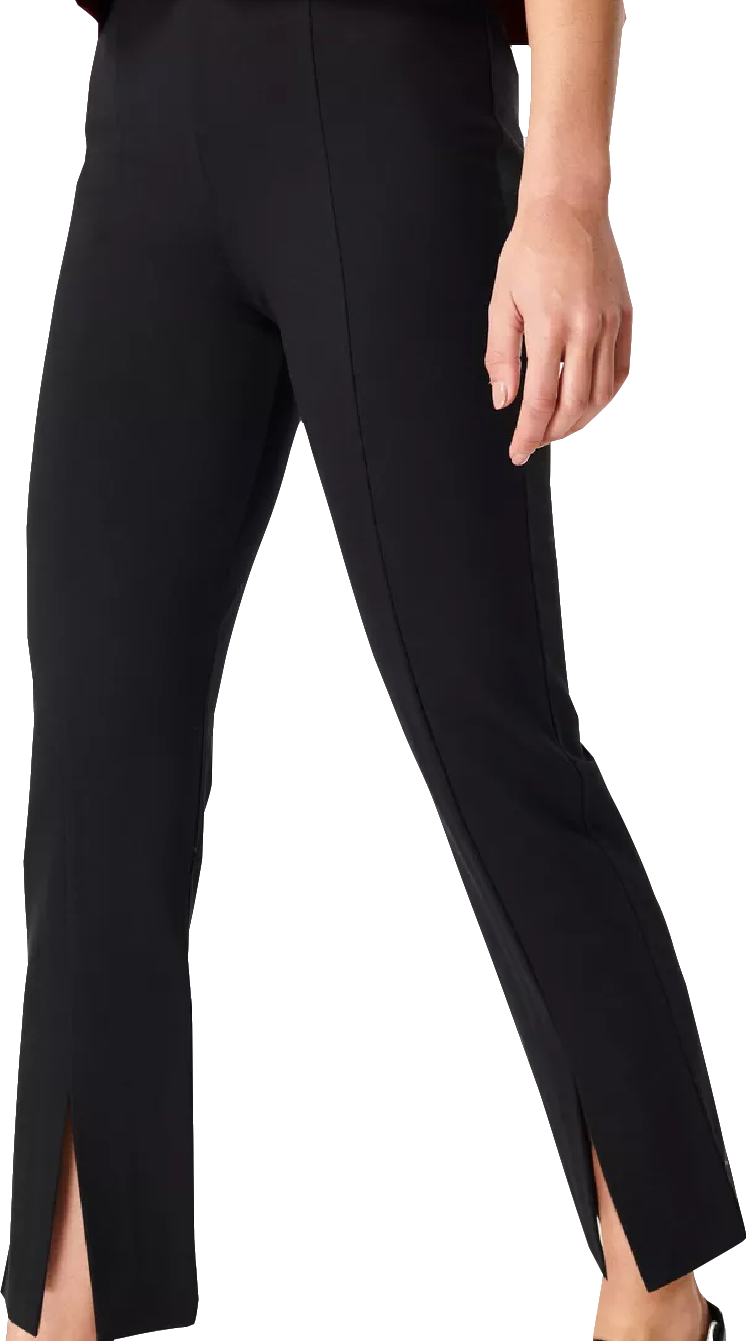 Sweaty Betty Black City Split-hem Slim-leg High-rise Stretch-woven Trousers Bnwt UK S