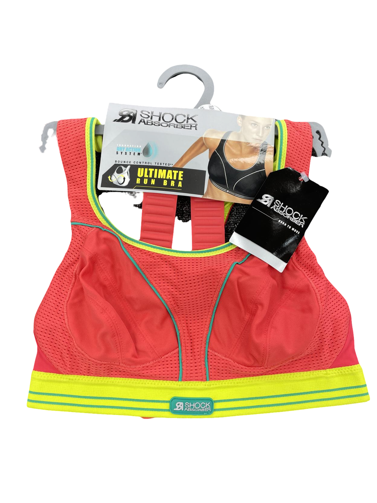 SHOCK ABSORBER Coral Ultimate Support / Anti Friction Run Sports Bra UK 34A