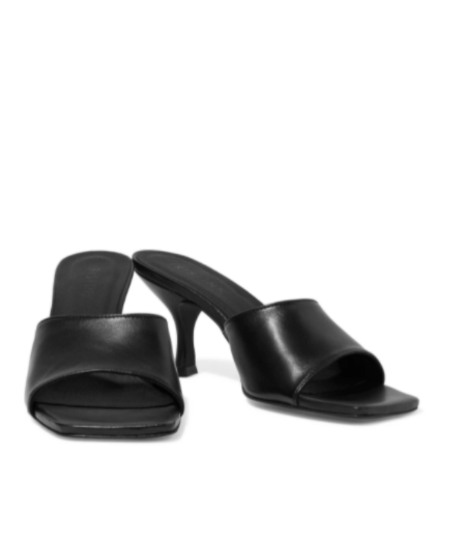 IRIS & INK Black Claudette leather mules  EU 37  UK 4