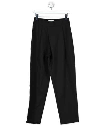 Urban Revivo Black Pleated Tapered Pants UK S - 7523443867838_Front_Reliked.png
