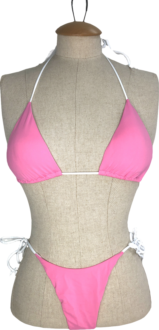 Kanawa Pink Beach String Bikini Uk 4-6 UK 4