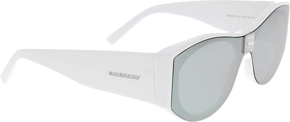 GIvenchy White 4gem Mirror Sunglasses in case