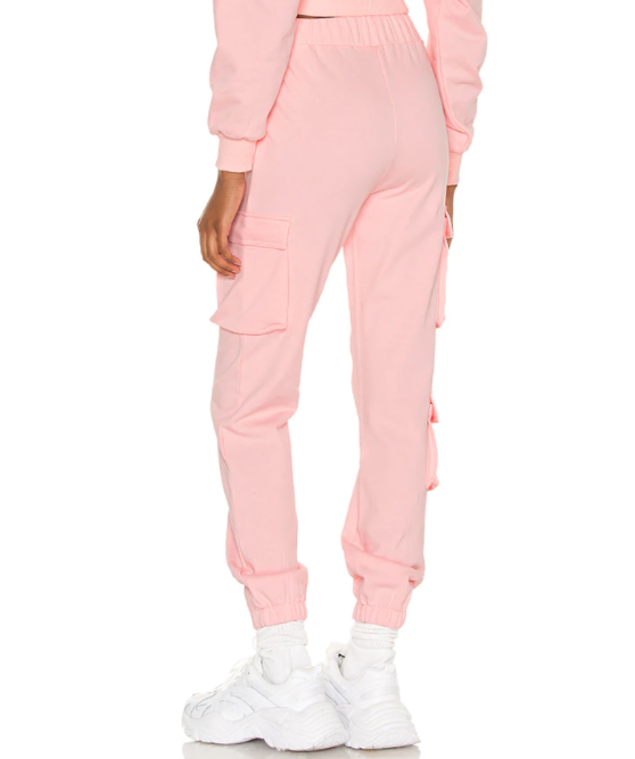 Superdown pink 'bethany' cargo joggers UK XS