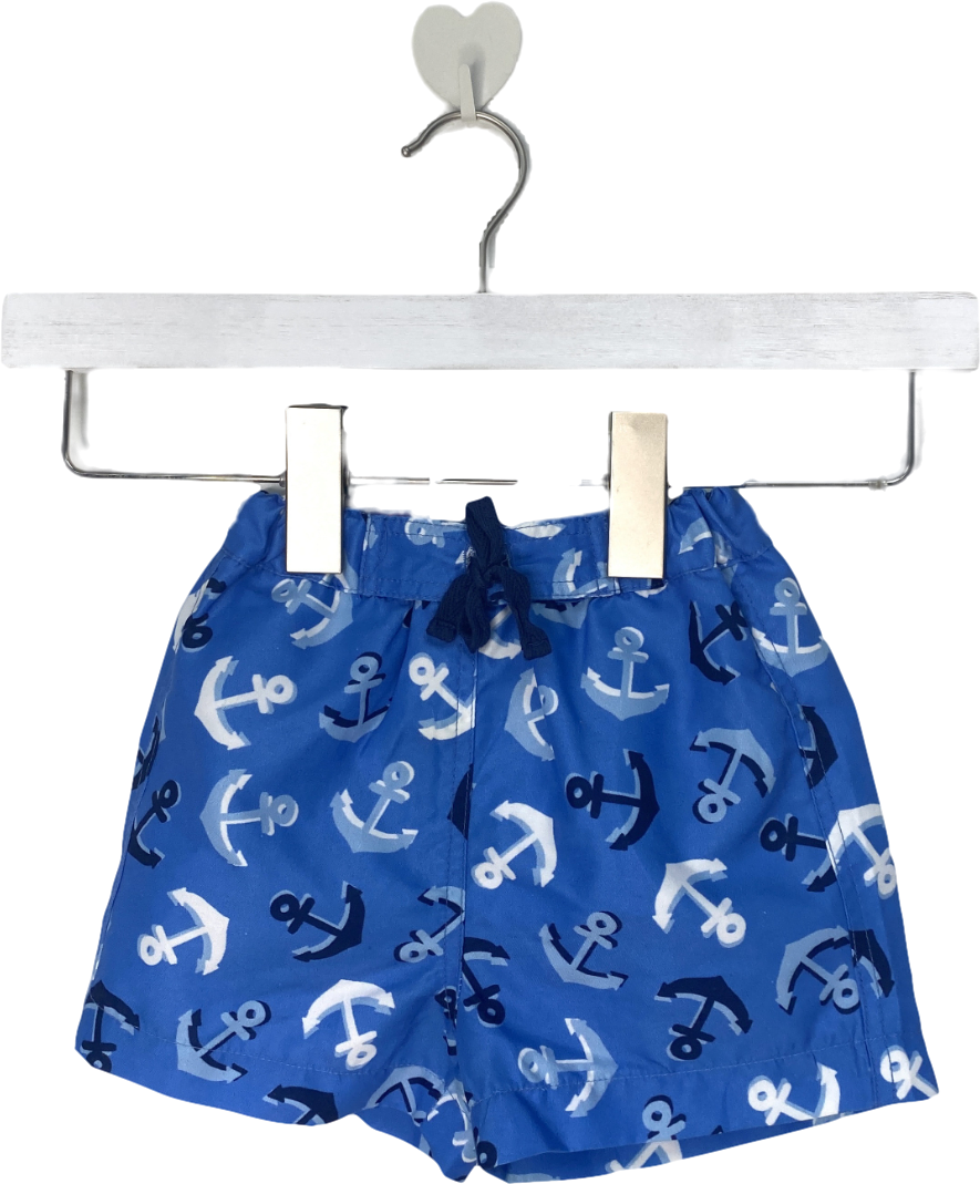 Rachel Riley Blue Anchor Shorts 9-12 Months
