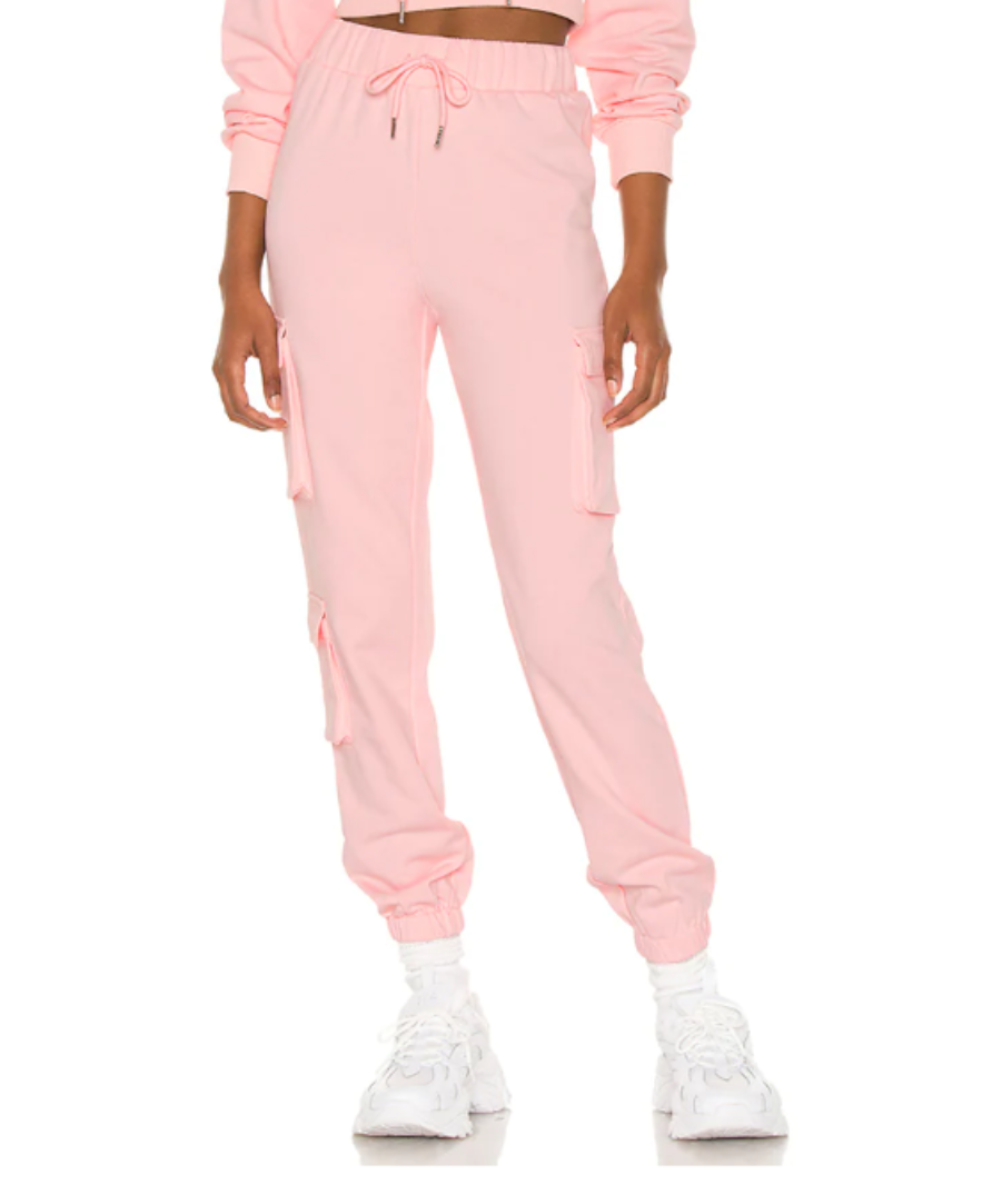 Superdown pink 'bethany' cargo joggers UK XS
