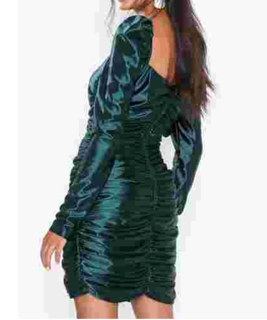 FOREVER UNIQUE GREEN SAPPHIRE MINI DRESS UK 8