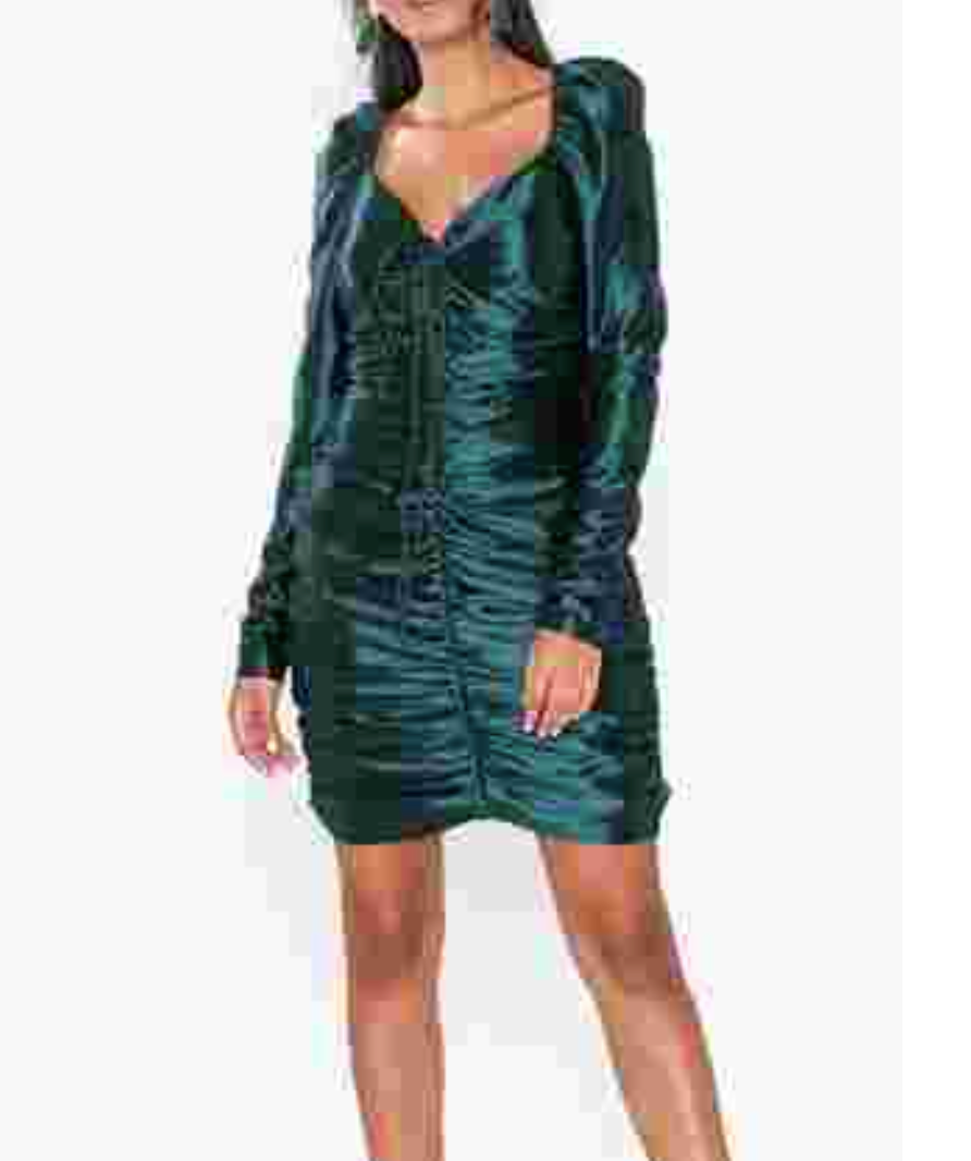 FOREVER UNIQUE GREEN SAPPHIRE MINI DRESS UK 8