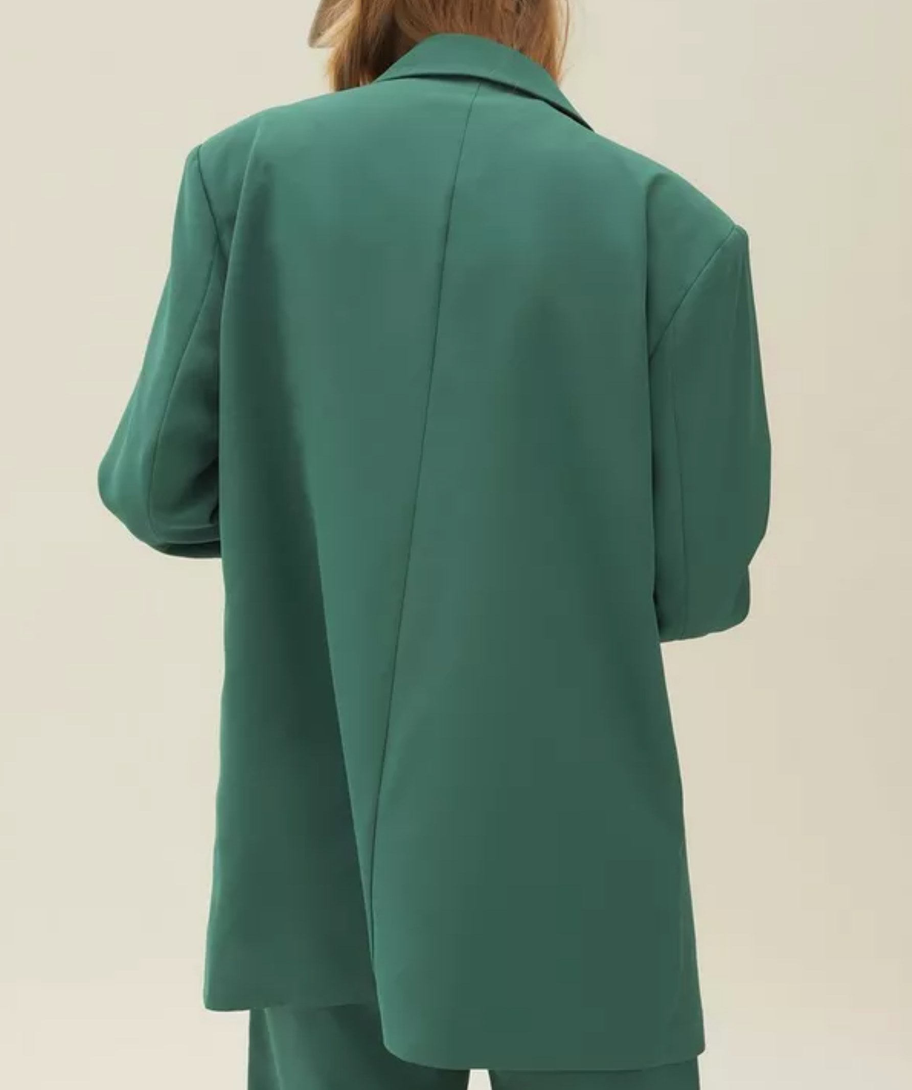 Nasty Gal Green Premium Single Breasted Blazer UK 10