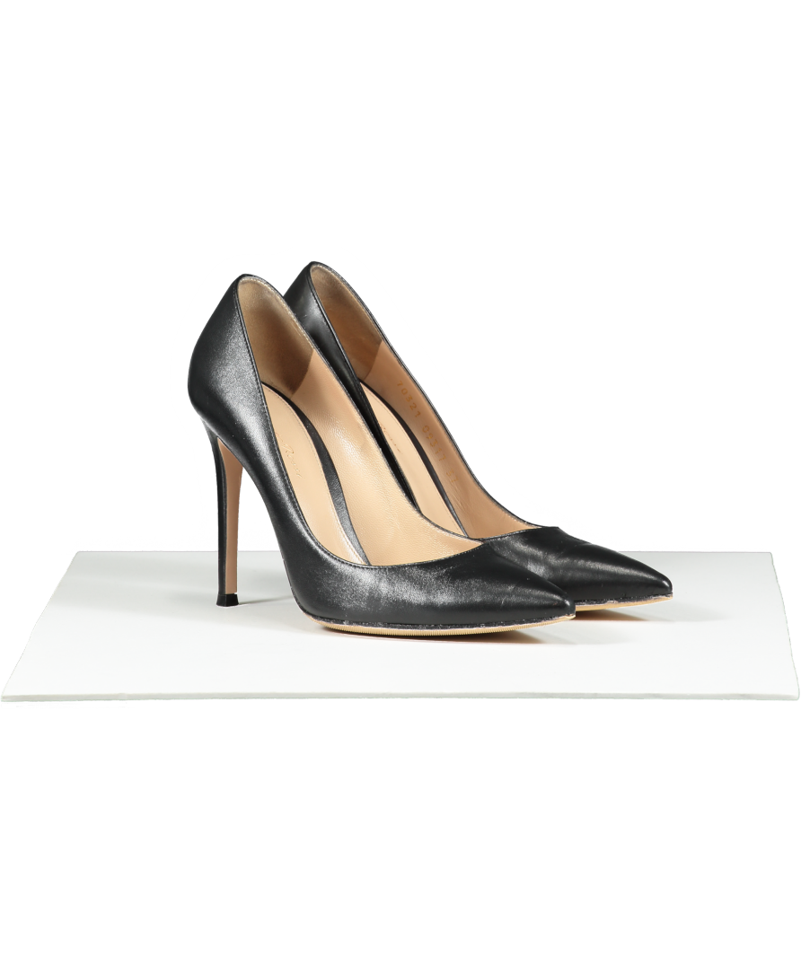 Gianvito Rossi Black Gianvito 85 UK 4 EU 37 👠