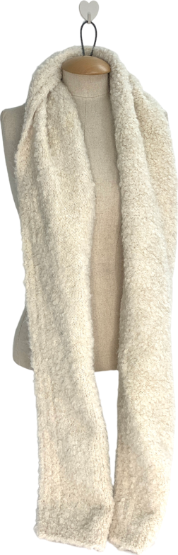 Ba&sh Beige Thick Teddy Scarf One Size