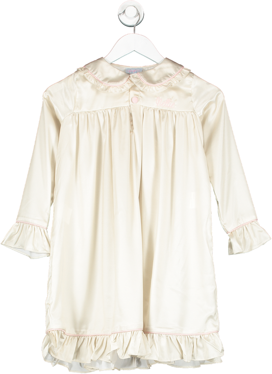 clark & beau Cream Silk Collared Pyjama Top  BNWT 8 Years