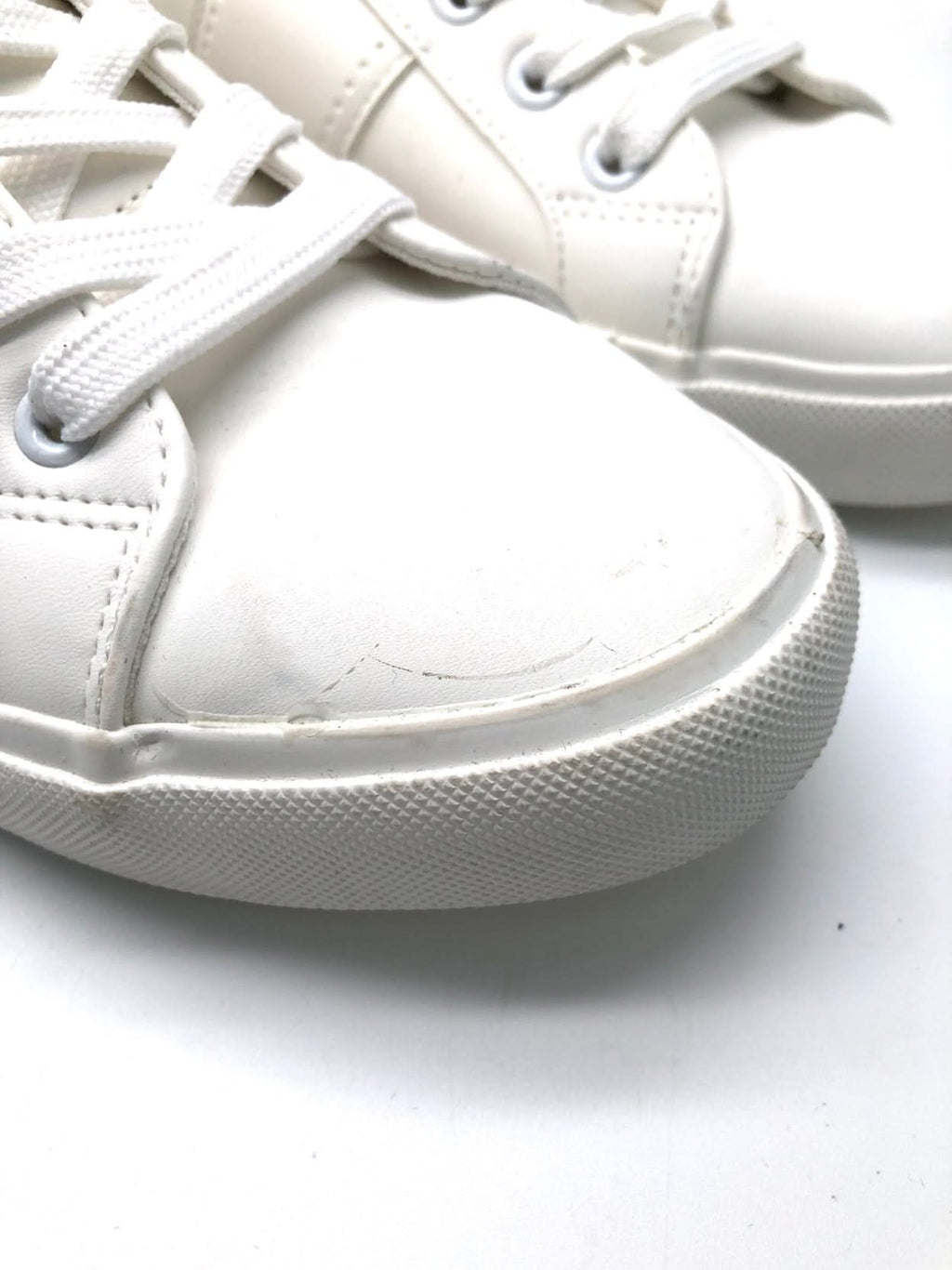 Matalan White Casual Cupsole Trainers UK 8 EU 42 👞