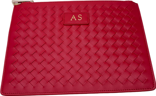 The Daily Edition Red As Initialled Clutch Bag One Size