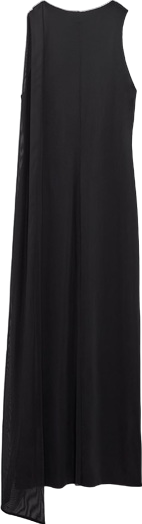 ZARA Black Tied Tulle Midi Dress BNWT UK M