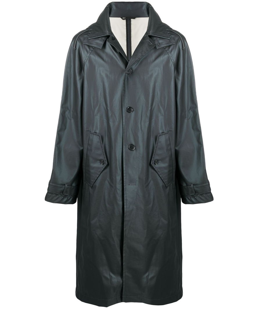 Filippa K Black Windsor Raincoat UK 5XL