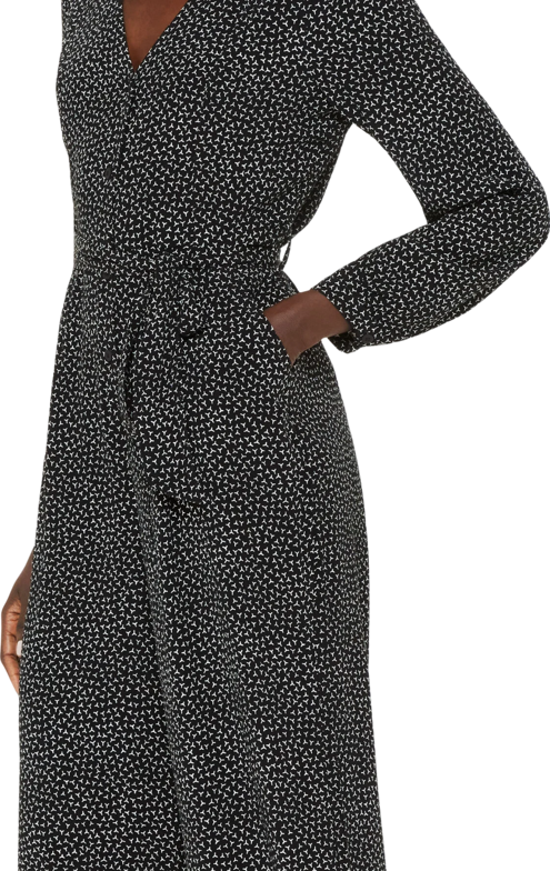 Whistles Black Leah Scattered Y Jumpsuit Bnwt UK 10