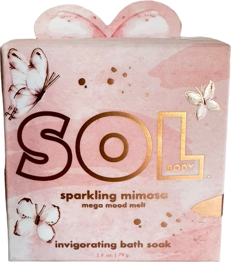 sol Sparkling Mimosa Mega Mood Melt Invigorating Bath Soak 79g
